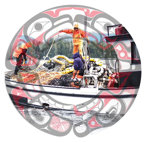Fisherman on a commercial fishing boat.