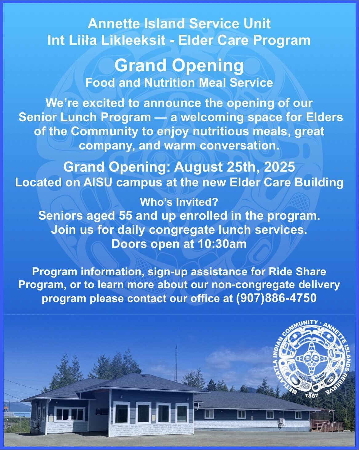 Elder Care Program Grand Opening Flyer